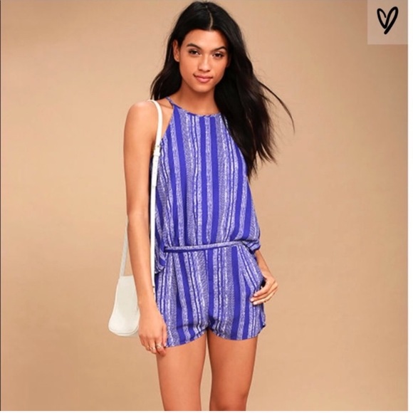 Lulus Pants - Lulus peach romper NWT
